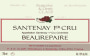 Francoise & Denis Clair Santenay Beaurepaire Premier Cru 2004 Front Label