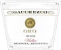 Gauchezco Oro Malbec 2008 Front Label