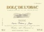 Costers del Siurana Dolc De L'Obac 1999 Front Label