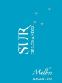 Sur de los Andes Malbec 2012 Front Label
