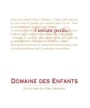 Domaine Des Enfants L'Enfant Perdu 2009 Front Label