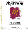 Domaine des Marrans Fleurie 2013 Front Label