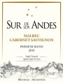 Sur de los Andes Malbec Cabernet Sauvignon 2010 Front Label