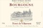 Henri de Villamont Bourgogne Pinot Noir 2013 Front Label