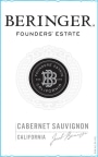 Beringer Founders' Estate Cabernet Sauvignon 2011 Front Label