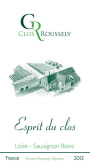Domaine du Clos Roussely Esprit du Clos Sauvignon Blanc 2012 Front Label