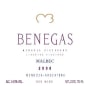 Bodega Benegas Estate Malbec 2008 Front Label