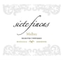 Siete Fincas Malbec 2014 Front Label