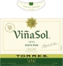 Torres Vina Sol 2012 Front Label