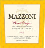 Mazzoni Pinot Grigio 2015 Front Label