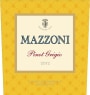 Mazzoni Pinot Grigio 2012 Front Label