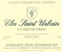 Zind-Humbrecht Rangen de Thann Clos Staint Urbain Grand Cru Riesling 2010 Front Label