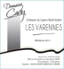 Dom. Cady Coteaux du Layon Saint-Aubin Les Varennes 2011 Front Label