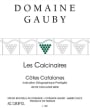 Domaine Gauby Calcinaires 2014 Front Label