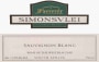 Simonsvlei Sauvignon Blanc 2012 Front Label