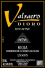 Bodegas Valsacro Rioja Dioro 2005 Front Label
