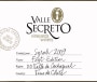 Valle Secreto First Edition Syrah 2009 Front Label