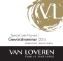 Van Loveren Late Harvest Gewurztraminer 2015 Front Label