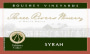 Three Rivers Boushey Syrah 2003 Front Label