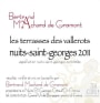 Bertrand Machard de Gramont Nuits-Saint-Georges Les Terrasses des Vallerots 2011 Front Label