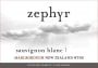 Zephyr Sauvignon Blanc 2010 Front Label