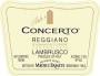Medici Ermete Concerto Reggiano Lambrusco 2014 Front Label