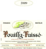Domaine Auvigue Pouilly-Fuisse Solutre 2009 Front Label