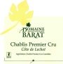 Domaine Barat Chablis Cote de Lechet Premier Cru 2014 Front Label