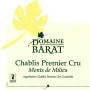 Domaine Barat Chablis Monts de Milieu Premier Cru 2013 Front Label