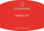 Cusumano Merlot 2013 Front Label