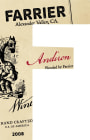 Farrier Andrion Blanc 2008 Front Label
