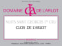 Domaine de l'Arlot Nuits Saint-Georges Clos de l'Arlot Monopole 2006 Front Label