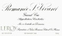 Domaine Leroy Romanee St. Vivant Grand Cru 2009 Front Label