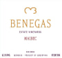 Bodega Benegas Estate Malbec 2011 Front Label