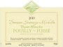 Domaine Saumaize-Michelin Pouilly-Fuisse Vignes Blanches 2010 Front Label