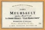 Dom. Caillot Meursault La Barre Clos Marguerite 2002 Front Label
