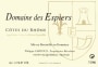 Dom. des Espiers Cotes du Rhone 2006 Front Label