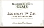 Francoise & Denis Clair Santenay Clos des Mouches Premier Cru 2012 Front Label