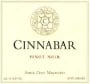 Cinnabar Central Coast Pinot Noir 1998 Front Label