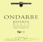 Bodegas Ondarre Rioja Reserva 2004 Front Label