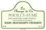 Marc Deschamps Pouilly-Fume Les Champs de Cri 2010 Front Label
