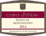 Cava d'Onice Rosso di Montalcino 2014 Front Label