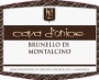 Cava d'Onice Brunello di Montalcino 2009 Front Label