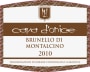 Cava d'Onice Brunello di Montalcino 2010 Front Label