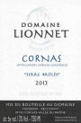 Domaine Lionnet Cornas Terre Brulee 2013 Front Label