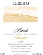Ceretto Barolo Brunate 2009 Front Label