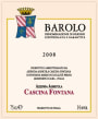 Cascina Fontana Barolo 2008 Front Label