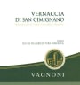 Società Agricola Fratelli Vagnoni Vernaccia di San Gimignano 2015 Front Label