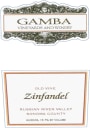 Gamba Russian River Valley Zinfandel 2013 Front Label
