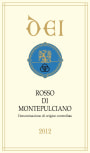 Dei Rosso di Montepulciano 2012 Front Label